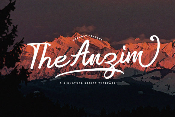 Anzim: A Handwritten Font for Crafting Beautiful Products
