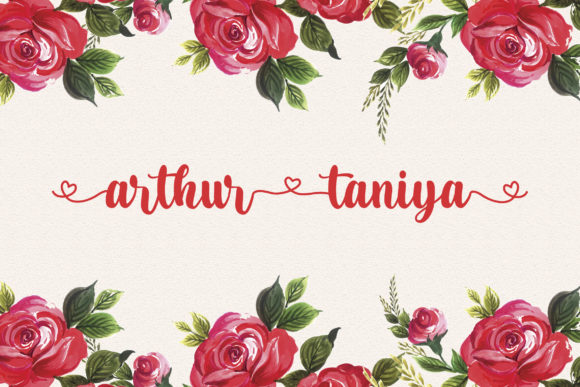 Arthur Taniya: A Modern Calligraphy Font for Digital Design