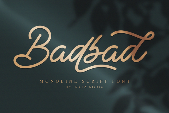 Badbad: A Stylish Script Font for Digital Branding