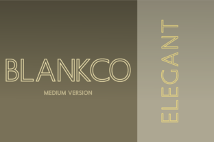 Calm Review: Blankco Outline Medium as a Editorial Typeface