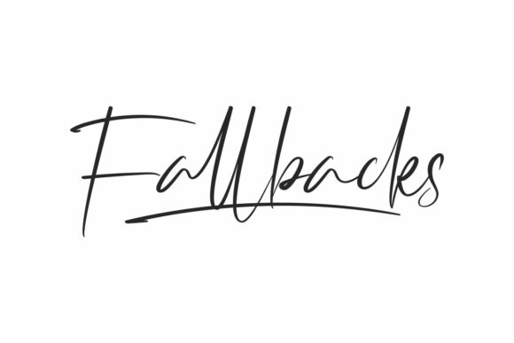 Fallbacks Font: A Beautiful Handwritten Typeface for Web Design