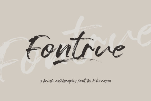 Fontrue: A Handwritten Brush Font for Digital Elegance