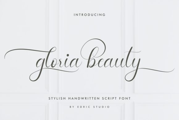 Gloria Beauty: An Elegant Script Font for Designers