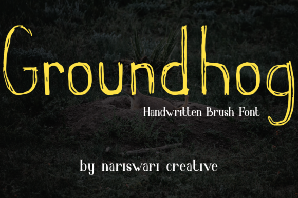 Groundhog: The Handwritten Font for Editorial Personality