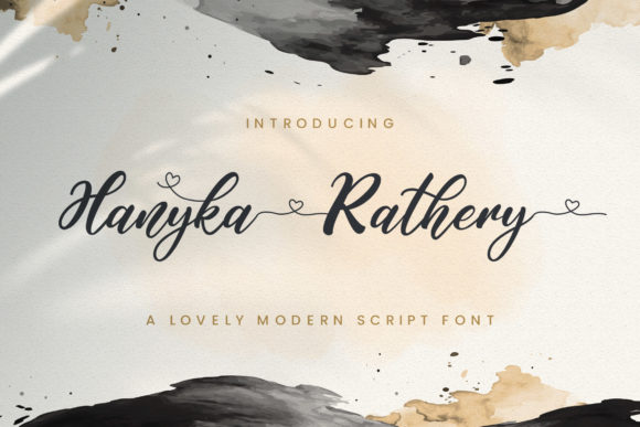 Hanyka Rathery: The Romantic Font for Your Brand Story