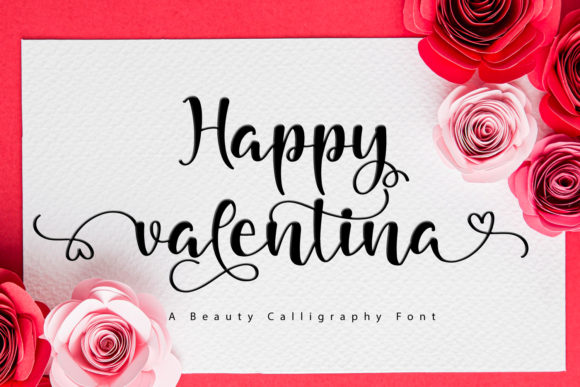 Happy Valentina: A Romantic Handwritten Font for Editorial Design