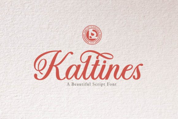 Kaltines: An Elegant Script Font for Digital Design