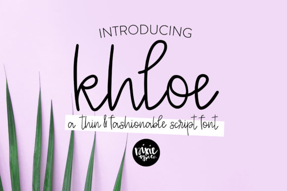 Khloe Font: Modern Handwritten Typography for Marketing Design