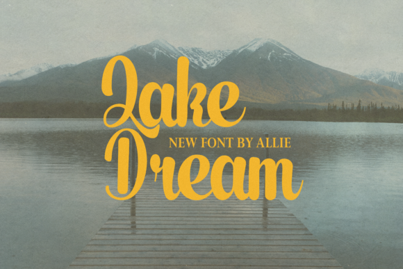 Lake Dream: A Display Font for Editorial Storytelling