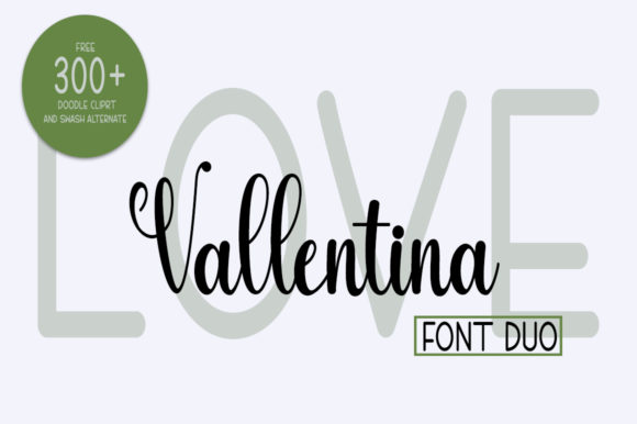 Love Vallentina Duo: The Ultimate Script & Handwritten Font Pair
