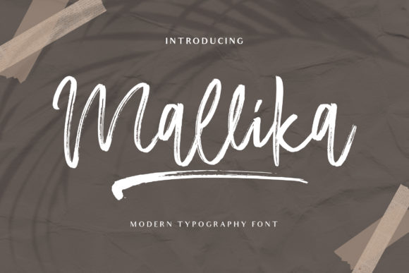 Mallika: A Friendly Handwritten Brush Font for Modern Branding