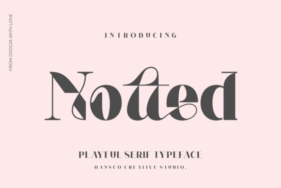 Notted: The Bold Serif Font for Maker Projects
