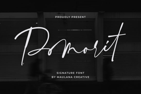 Pomorit Elegant Script Font for Polished Brands