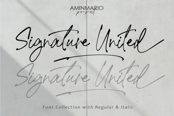 Signature United: A Font for Elegant Branding Projects