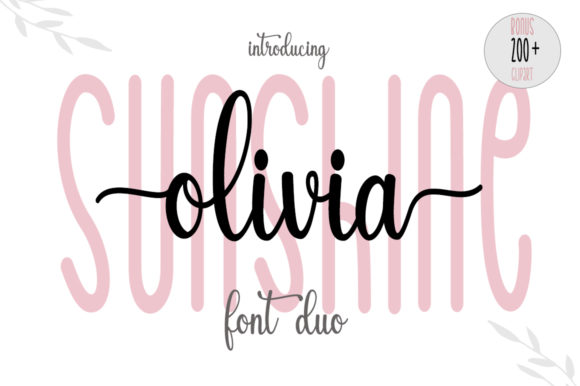 Sunshine Olivia: A Versatile Duo Font for Makers